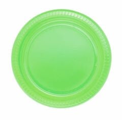 Yeşil Plastik Tabak 25  Adet