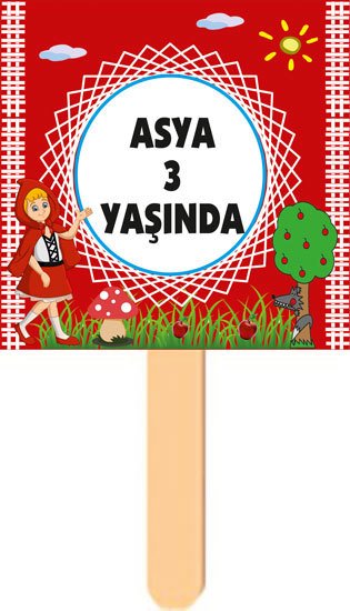 Kırmızı Başlıklı Kız Temalı Konuşma Balonu 9