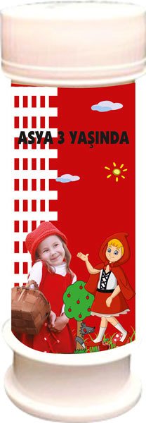 Kırmızı Başlıklı Kız Temalı Kişiye Özel Köpük 6 Adet