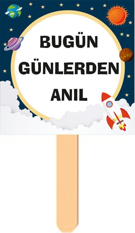 Uzay Temalı Konuşma Balonu 4