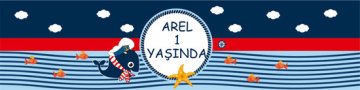 Denizci 2 Temalı Kişiye Özel Peçete Sargısı 6 Adet