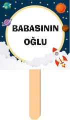Uzay Temalı Konuşma Balonu 6