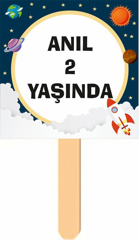 Uzay Temalı Konuşma Balonu 9