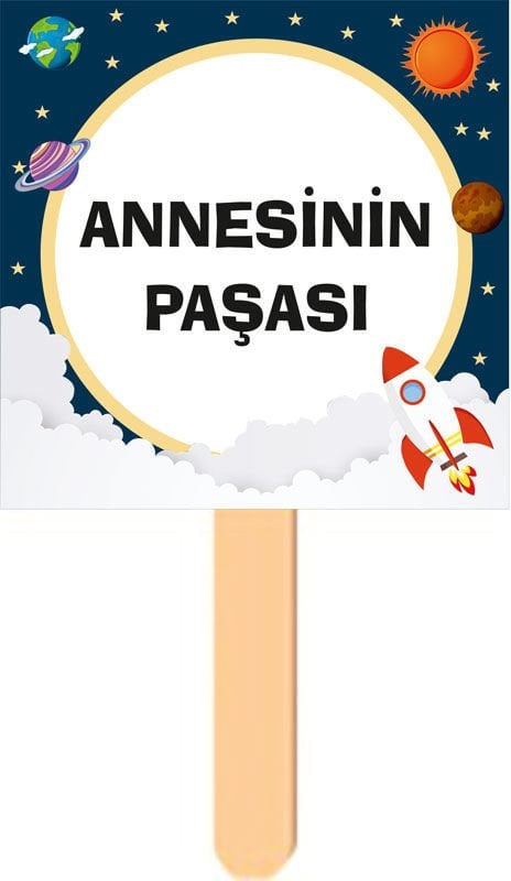 Uzay Temalı Konuşma Balonu 11