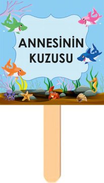 Sevimli Köpek Balığı Temalı Konuşma Balonu 2