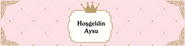 Prenses Temalı Kişiye Özel Peçete Sargısı 6 Adet