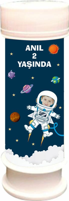 Uzay Temalı Kişiye Özel Köpük 6 Adet