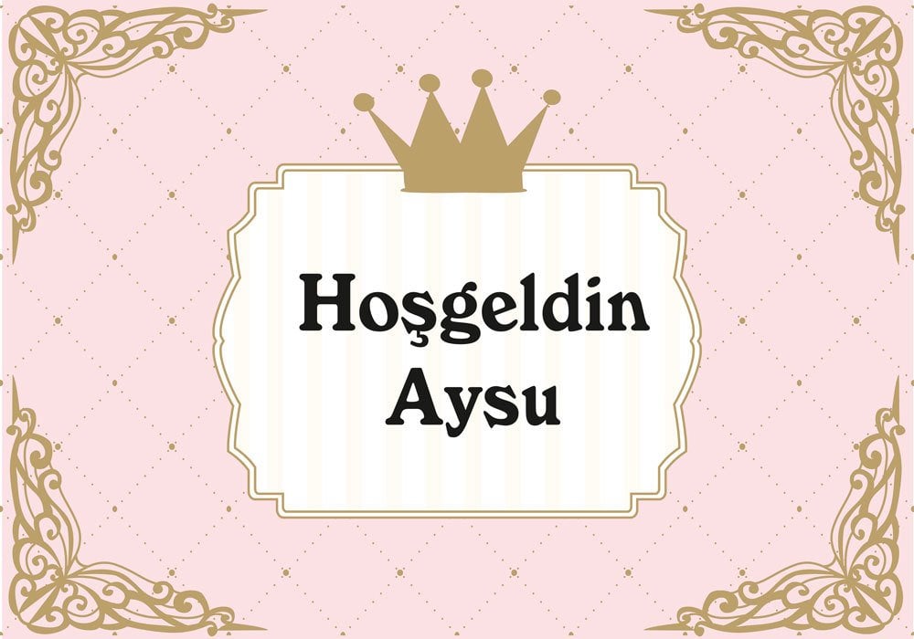 Prenses Temalı Kişiye Özel Afiş