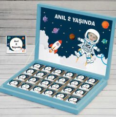 Uzay Temalı Kişiye Özel Çikolata