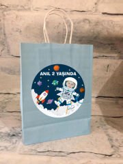 Uzay Temalı Kişiye Özel Çanta 6 Adet
