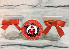 Uğur Böceği 2 Temalı Kişiye Özel Şeker Kavanozu 6 Adet