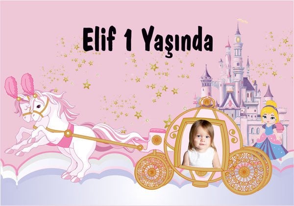 Prenses 2 Temalı Kişiye Özel Magnet 10 Adet