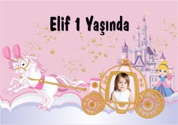 Prenses 2 Temalı Kişiye Özel Magnet 10 Adet