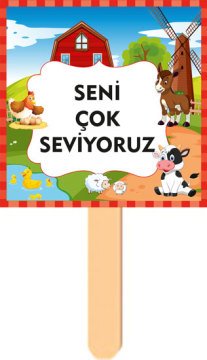 Çiftlik Temalı Konuşma Balonu 13