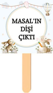 Tavşan Temalı Diş Buğdayı Konuşma Balonu 1