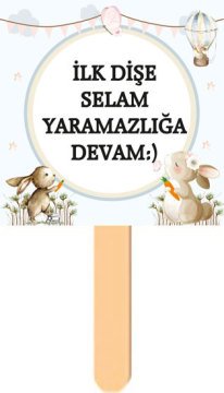 Tavşan Temalı Diş Buğdayı Konuşma Balonu 4