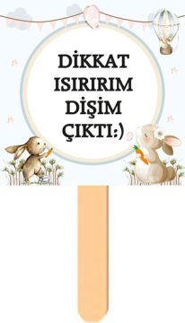 Tavşan Temalı Diş Buğdayı Konuşma Balonu 5