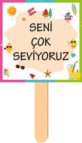 Yaz Temalı Konuşma Balonu 1