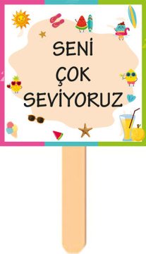 Yaz Temalı Konuşma Balonu 1