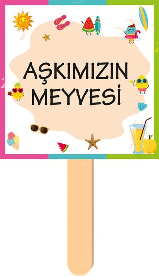 Yaz Temalı Konuşma Balonu 9