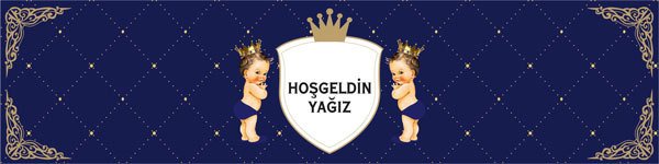 Prens Temalı Kişiye Özel Peçete Sargısı 6 Adet