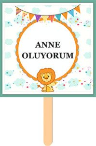 Sevimli Aslan Konuşma Balonu 2