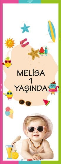 Yaz Temalı Kişiye Özel Kitap Ayracı 6 Adet