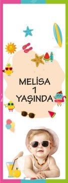 Yaz Temalı Kişiye Özel Kitap Ayracı 6 Adet