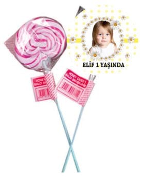 Papatya 2 Temalı Kişiye Özel Şeker 6 Adet