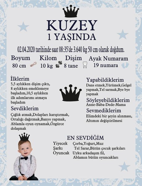 Prens 1 Temalı Kişiye Özel Anı Magneti 1 Adet