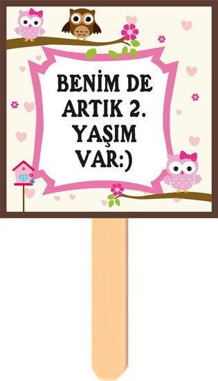 Baykuş Temalı Konuşma Balonu 12