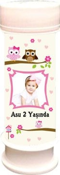 Baykuş Temalı Kişiye Özel Köpük 6 Adet