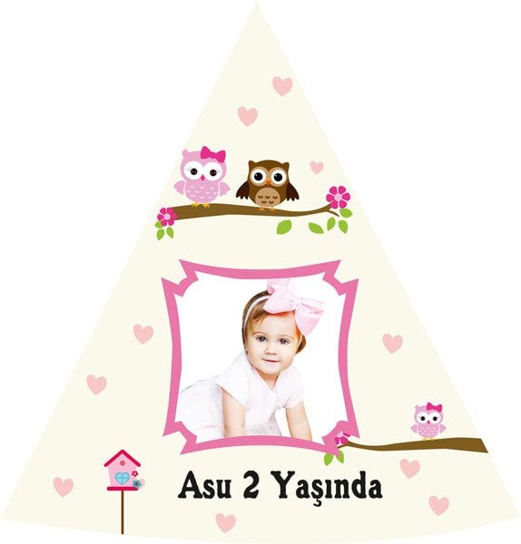 Baykuş Temalı Kişiye Özel Şapka 6 Adet