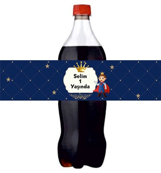 Prens 2 Temalı Kişiye Özel Meşrubat Sargısı 3 Adet