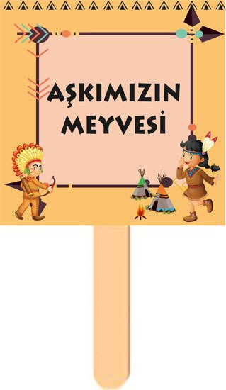 Kızılderili Temalı Konuşma Balonu 6