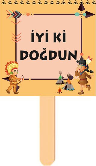 Kızılderili Temalı Konuşma Balonu 8