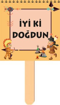 Kızılderili Temalı Konuşma Balonu 8