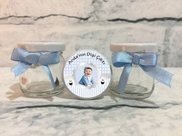 Diş Buğdayı Erkek Kişiye Özel Şeker Kavanozu 6 Adet