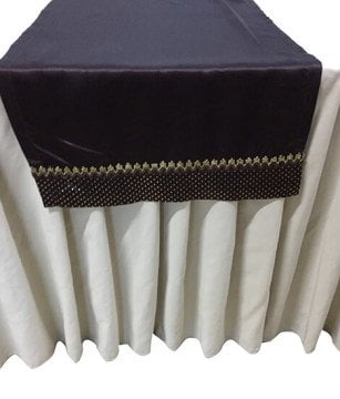 Kahverengi Saten Ranner