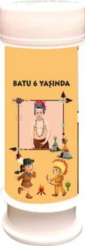 Kızılderili Temalı Kişiye Özel Köpük 6 Adet