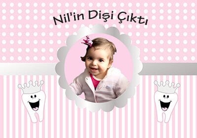 Diş Buğdayı Kız Temalı Kişiye Özel Afiş