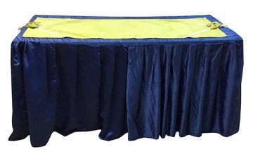 Kadife Kumaştan Yeşil Dantelli Ranner