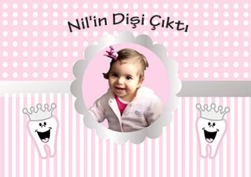 Diş Buğdayı Kız Kişiye Özel Amerikan Servisi 6 Adet