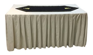 Siyah Kadife Nakışlı Ranner