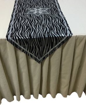 Saten Zebra Desenli Ranner