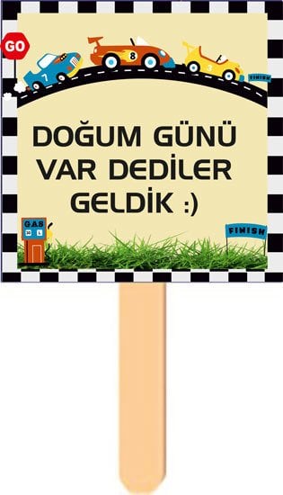 Ralli Yarışı Temalı Konuşma Balonu 1