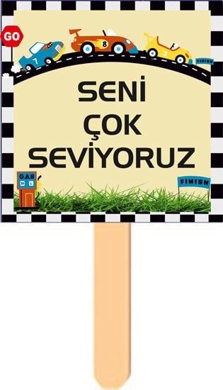 Ralli Yarışı Temalı Konuşma Balonu 13