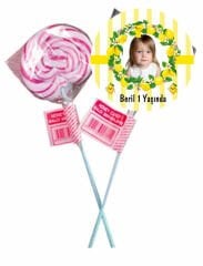 Limon Temalı Kişiye Özel Şeker 6 Adet