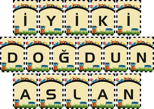 Ralli Yarışı Temalı Kişiye Özel Asma Bayrak Afiş 4 Metre