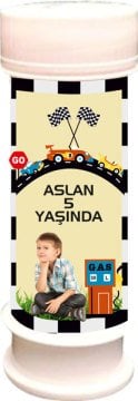Ralli Yarışı Temalı Kişiye Özel Köpük 6 Adet